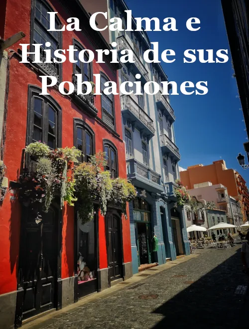 Se puede ver parte de una calle histórica de la Palma.