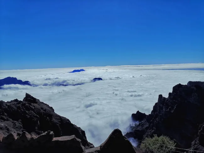 Las vistas desde el Roque de los Muchachos representan la naturaleza abrupta de la Palma.
