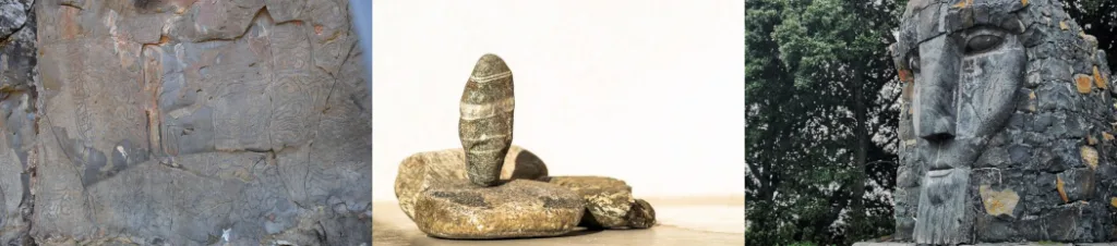 Muestra algunos vestigios arqueológicos de la Palma.