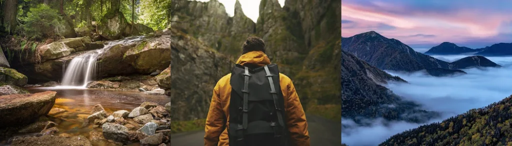 Muestra los diferentes tipos de paisaje de la Palma.