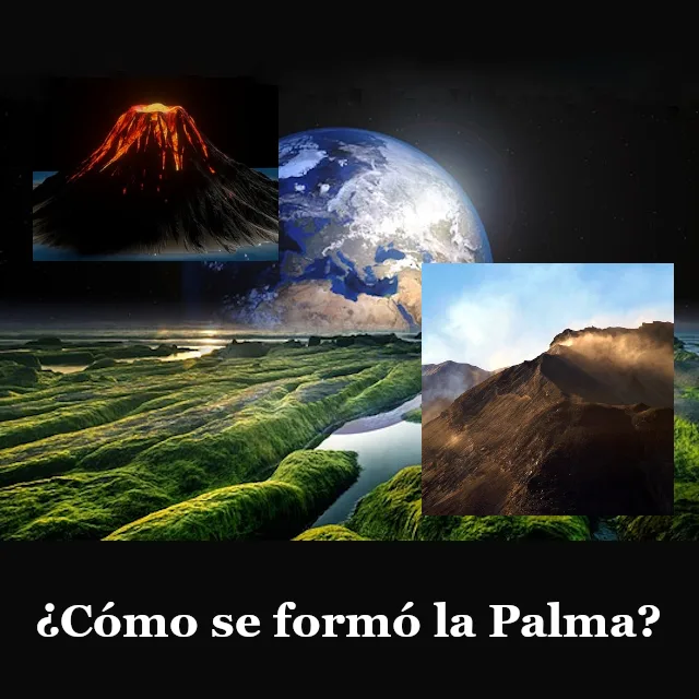 El origen de la Palma mediante la formación de la Tierra y los volcanes.