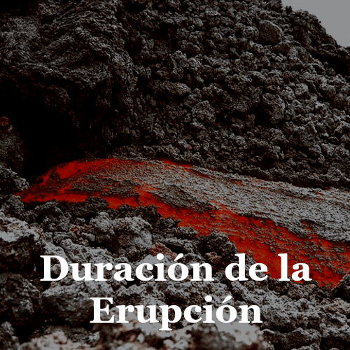 Enlaza con la explicación de cuánto duró la erupción volcánica