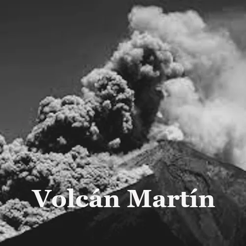 Enlaza con la información sobre la erupción del volcán Martín.